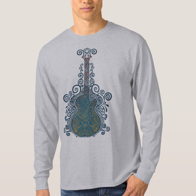 day of the dead Guitar Tee (Framsida)