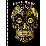 Day of the dead Guld och svarta dagsplanering<br><div class="desc">Den här dagsplaneraren kommer att vara din besökande kalender. Du kan snabbt se fullt månad,  med varje vecka på separata sidor och utrymme för anteckningar längs varje sida.</div>