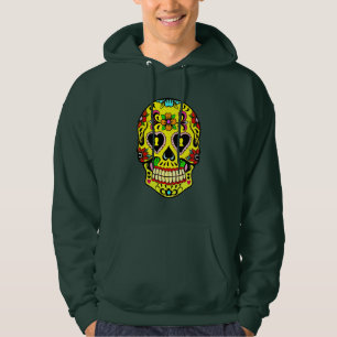 Day of the dead Gult Sugar Skull Hoodie