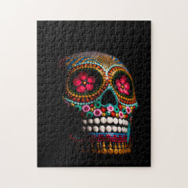 Day of the dead Halloween Cute Paint Skull Pussel