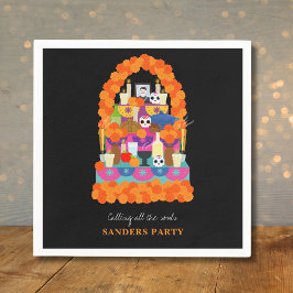 Day of the dead halloween fest pappersservett