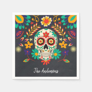 Day of the dead Halloween fest Pappersservett