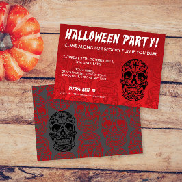 Day of the dead Halloween-inbjudan Inbjudningar