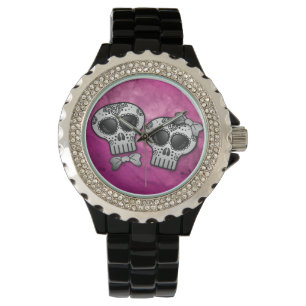 Day of the dead Halloween Skull Dia de los Muertos Armbandsur