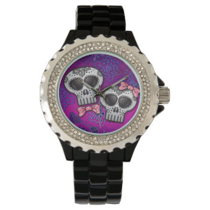 Day of the dead Halloween Skull Dia de los Muertos Armbandsur