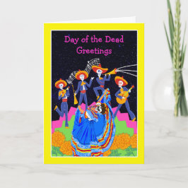 Day of the dead Hälsning Dancing Catrina Kort