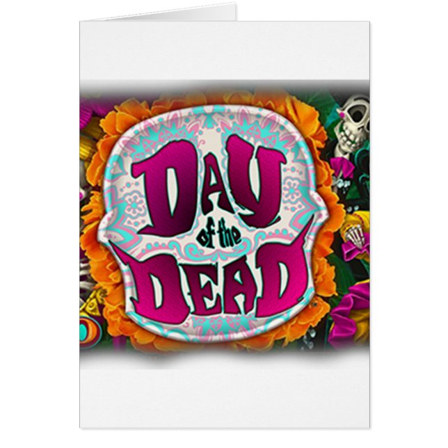Day of the dead hälsningskort (Framsidan)