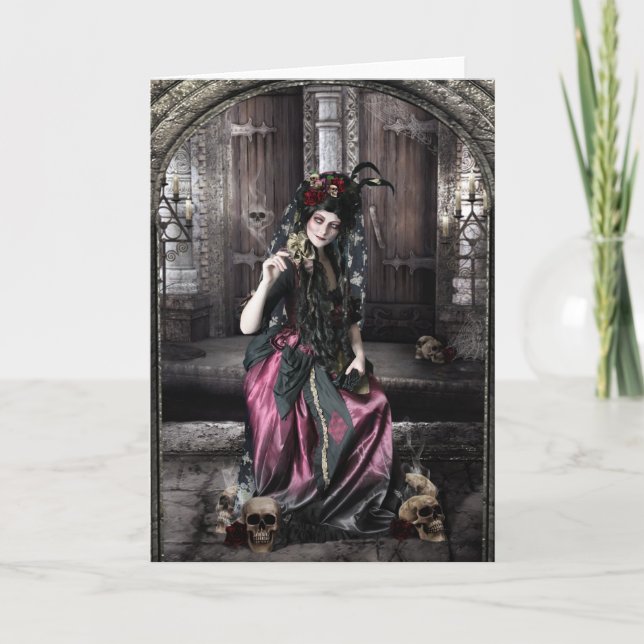 Day of the dead-hälsningskort kort (Framsida)