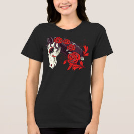 Day of the dead Horse Skeleton med Ro T Shirt
