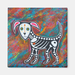 day of the dead Hund Magnet