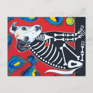 day of the dead Hund Vykort