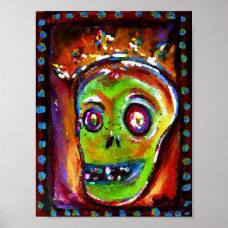 Day of the dead i Röd Poster