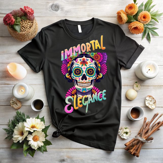 Day of the dead, immortal elegance t shirt (Skapare uppladdad)
