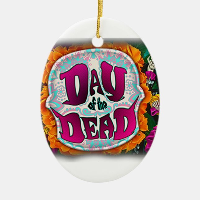 Day of the dead julgransprydnad keramik (Framsidan)