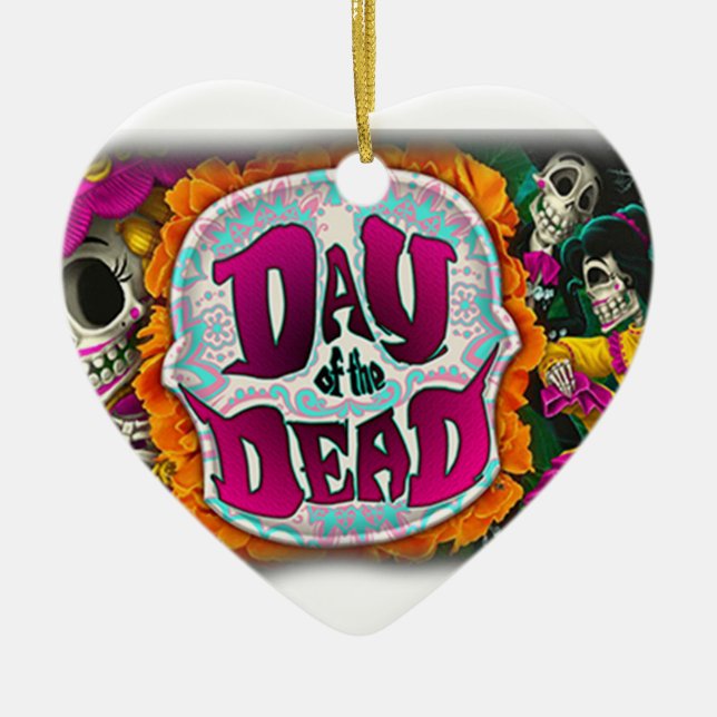 Day of the dead julgransprydnad keramik (Framsidan)