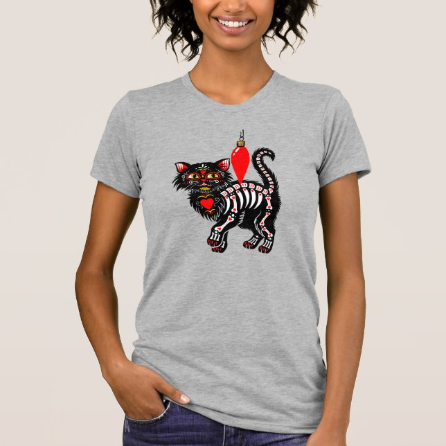 Day of the dead julklapp t shirt (Framsida)