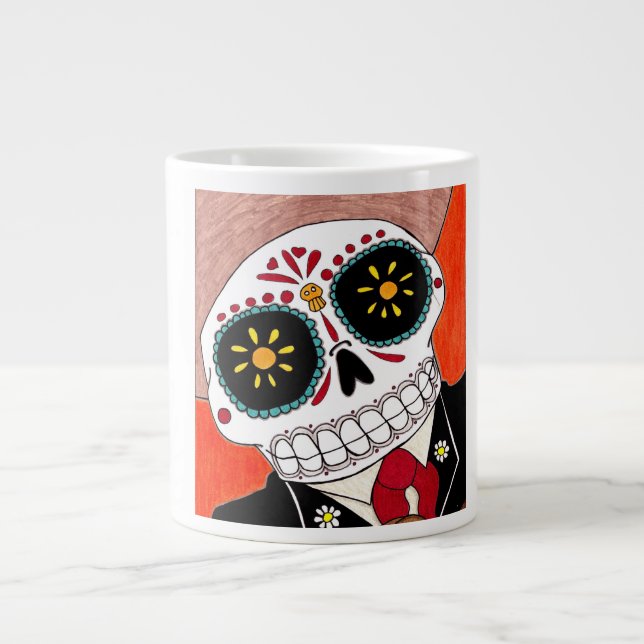 Day of the dead-jumbokaffe Mugg Jumbo Mugg (Framsidan)