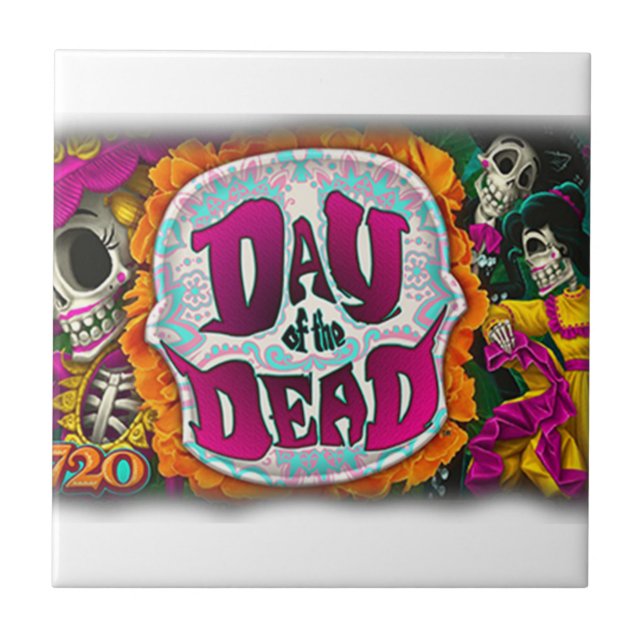Day of the dead kakelplatta (Framsidan)