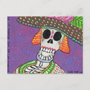 day of the dead Katrina Pos tCard Vykort