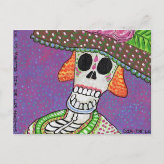 day of the dead Katrina Pos tCard Vykort