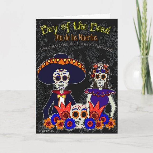 Day of the dead kort (Framsida)
