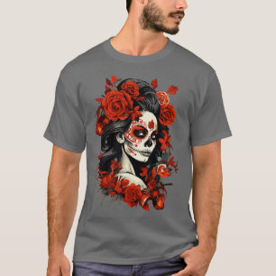 Day of the dead La Catrina Muertos Women 3 T Shirt