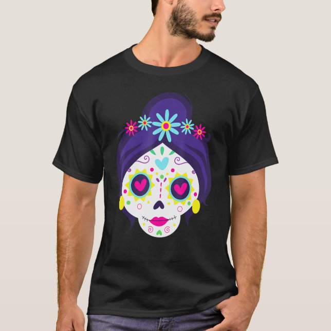Day of the dead Latino Spain Mexican Manar Women B T Shirt (Framsida)