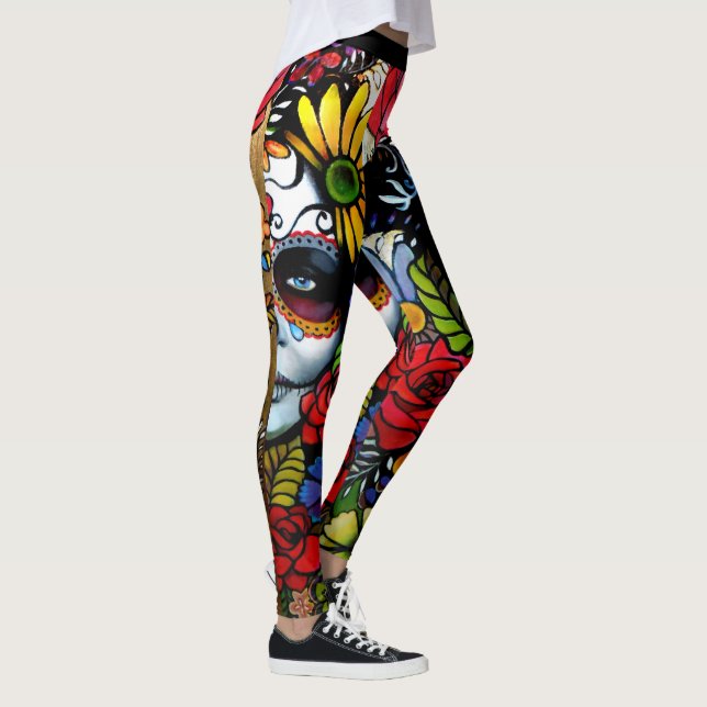 Day of the dead leggings (Höger)