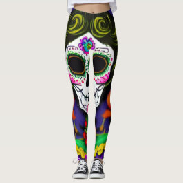 Day of the dead leggings