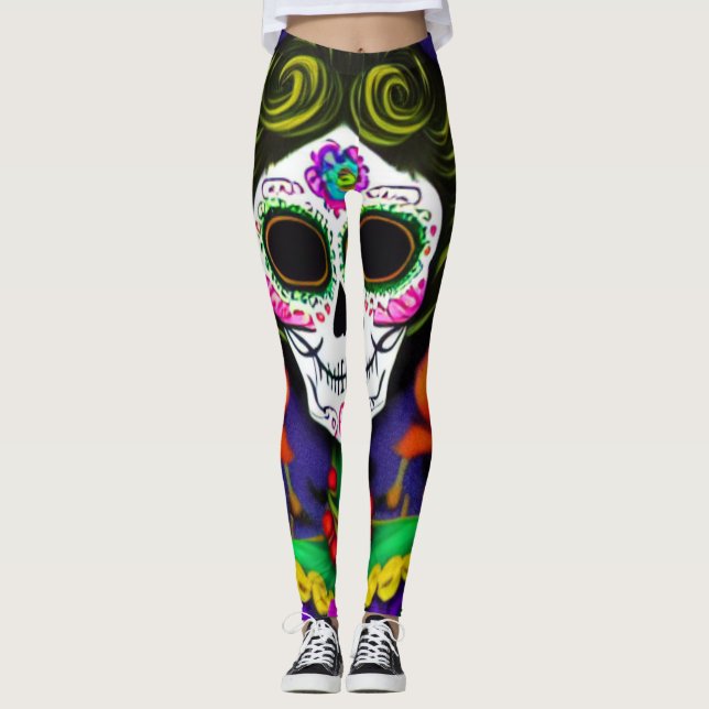 Day of the dead leggings (Framsida)