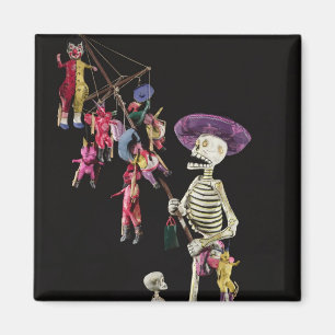 Day of the dead: LeksakPeddler, från Oaxaca Magnet