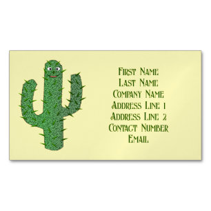 Day of the dead Lycklig Cactus Anpassningsbar Magnetiska Visitkort
