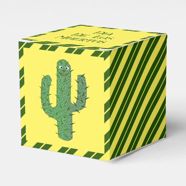 Day of the dead Lycklig Cactus Anpassningsbar Presentaskar (Framsidan Sidan)