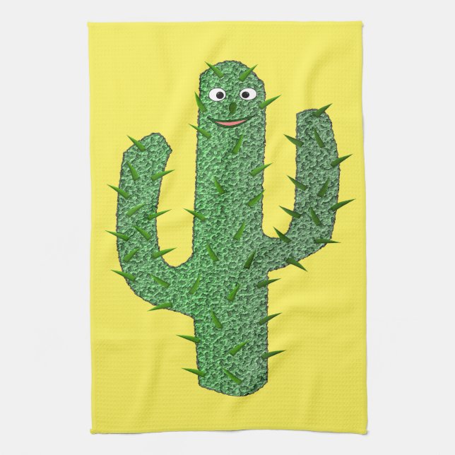 Day of the dead Lycklig Cactus Kökshandduk (Vertikal)