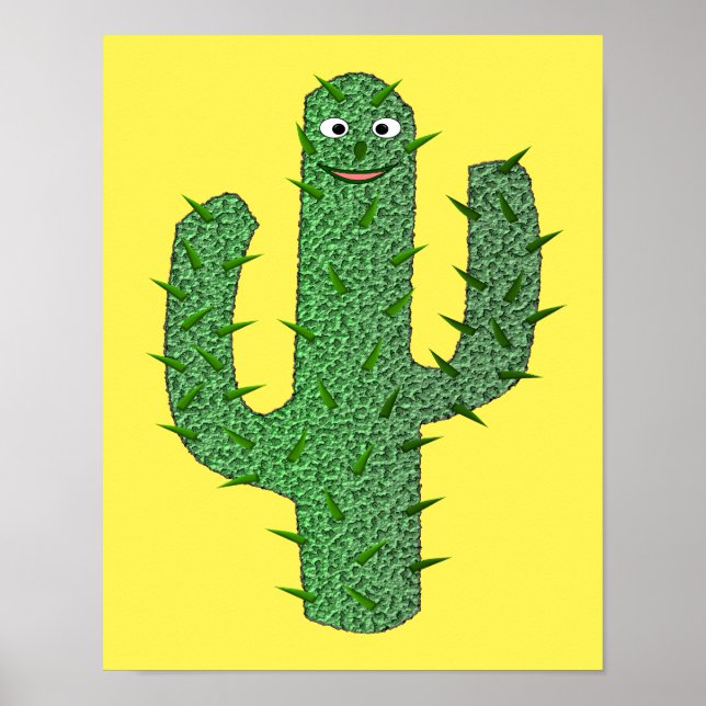Day of the dead Lycklig Cactus Poster (Framsidan)