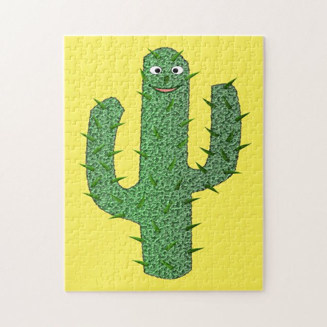 Day of the dead Lycklig Cactus Pussel (Vertikal)