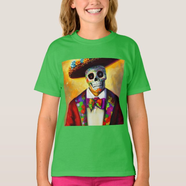Day of the dead Man 3 T Shirt (Framsida)