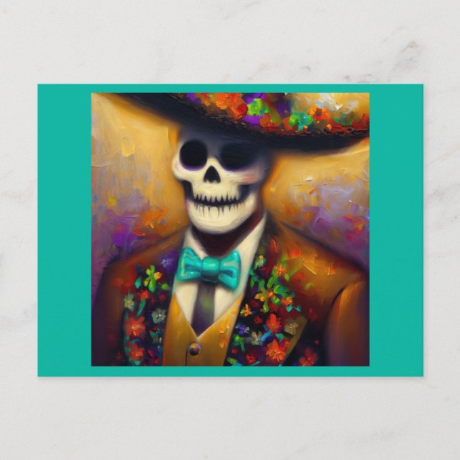 Day of the dead Man 4 Vykort (Framsida)
