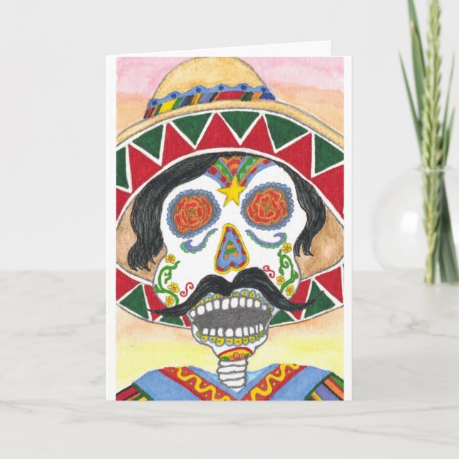 Day of the dead Mariachi Kort (Framsida)