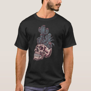 Day of the dead med kaktus t shirt
