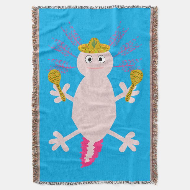 Day of the dead Mexican Axolotl Filt (Framsidan Vertikal)