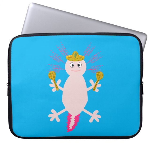 Day of the dead Mexican Axolotl Laptop Fodral (Framsidan)