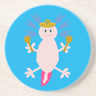 Day of the dead Mexican Axolotl Underlägg