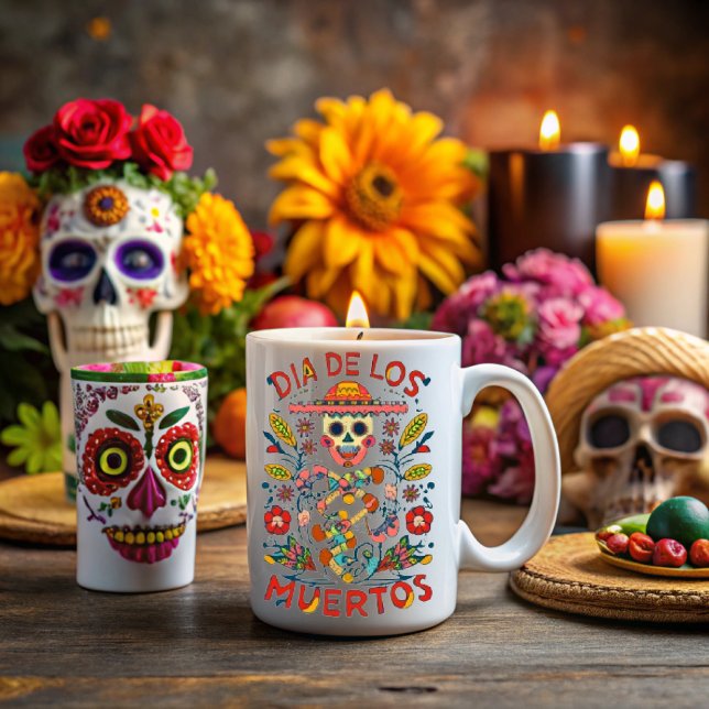 Day of the dead, Mexican holiday Mugg (Skapare uppladdad)