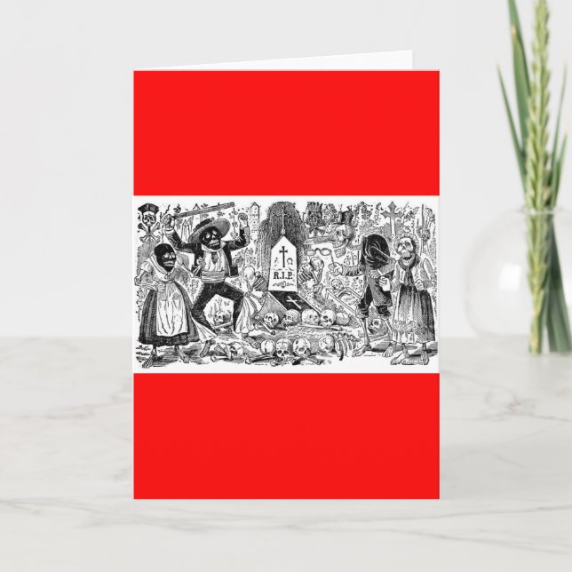 Day of the dead Mexico. Circa tidigt 1900's Kort (Framsida)