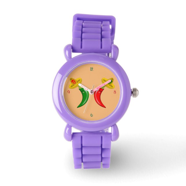 Day of the dead mexikan Chilis Armbandsur (Framsida)