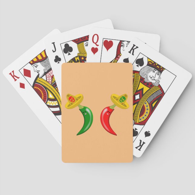Day of the dead mexikan Chilis Casinokort (Baksidan)