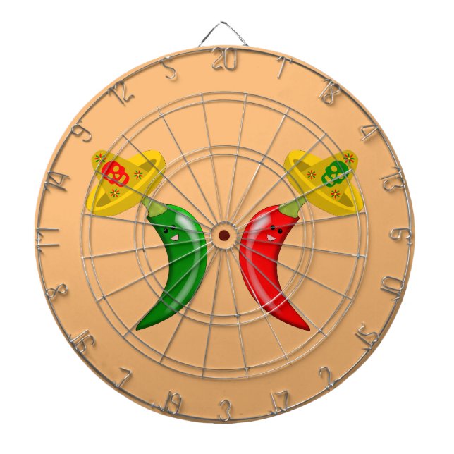 Day of the dead mexikan Chilis Darttavla (Framsidan)