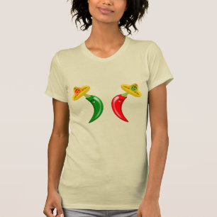 Day of the dead mexikan Chilis T Shirt