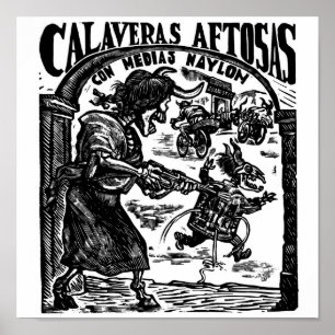 Day of the dead, Mexiko. Circa 1947. Poster